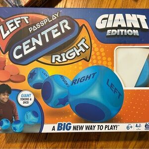 Left, Center, Right Giant Dice Game. Brand New.